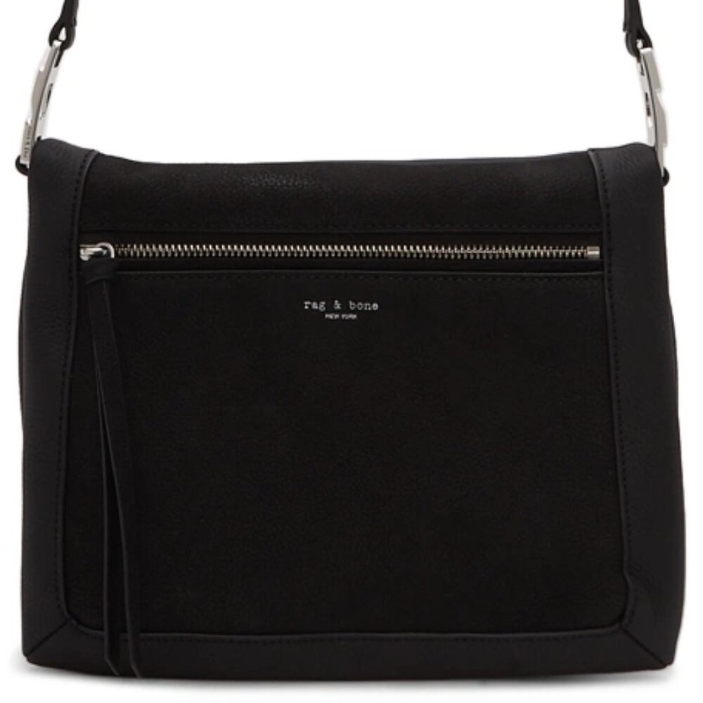 Rag & Bone Olympus Black Leather Crossbody Purse